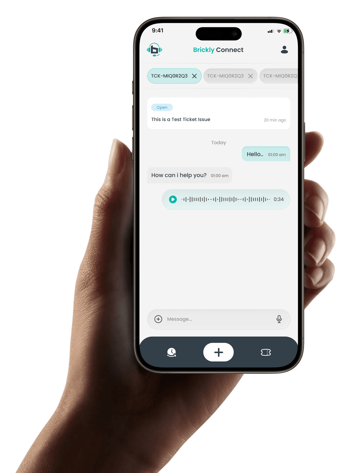 B-Connect App in Hand