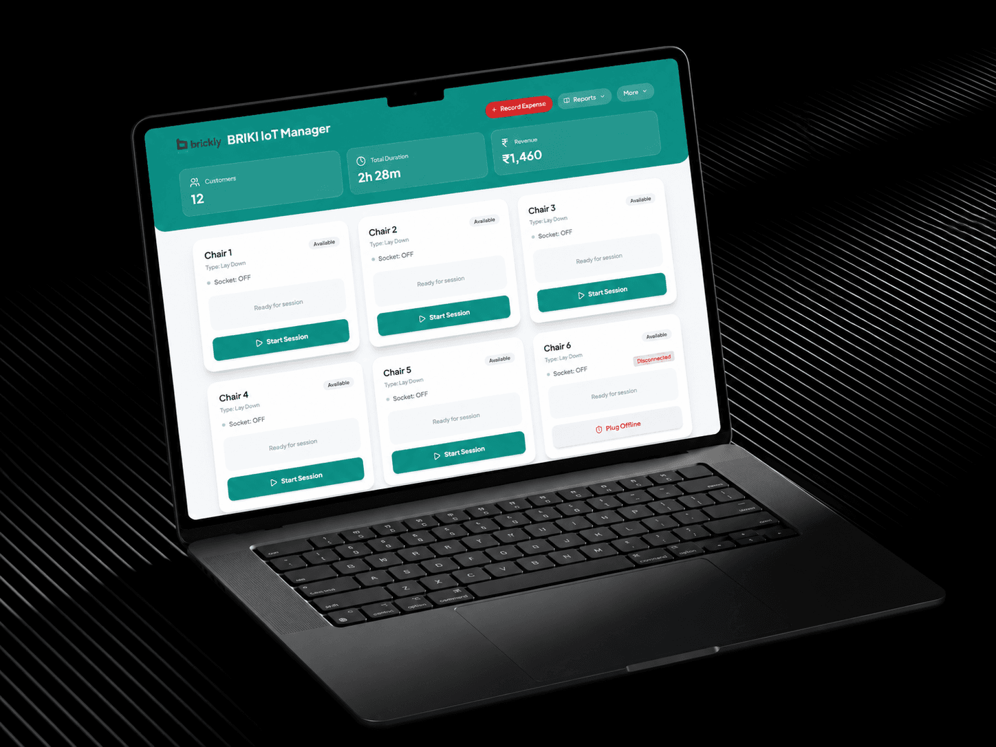 Briki dashboard